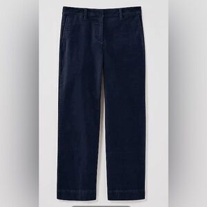 j.jill Corduroy Straight Leg Trousers Pants Women’s Sz 12 Navy Blue
